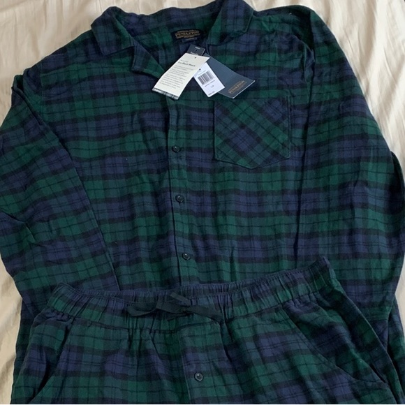 Pendleton Navy and Forest Plaid Pajama Set - Picture 2 of 4